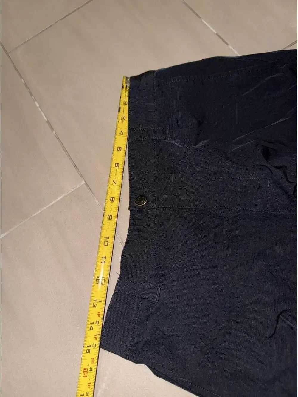 Banana Republic Black chino shorts with subtle pinstripe #chino #pinstripe